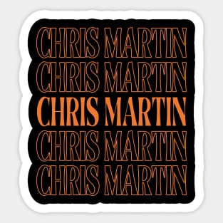 Retro Gifts Name Chris Personalized Styles Sticker